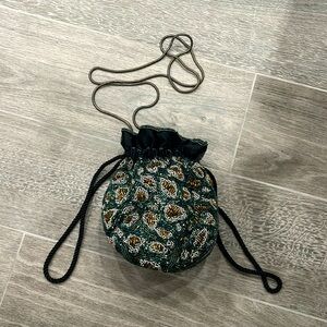 Beaded pouch style evening bag